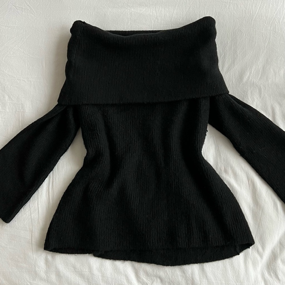 Off shoulder sweater